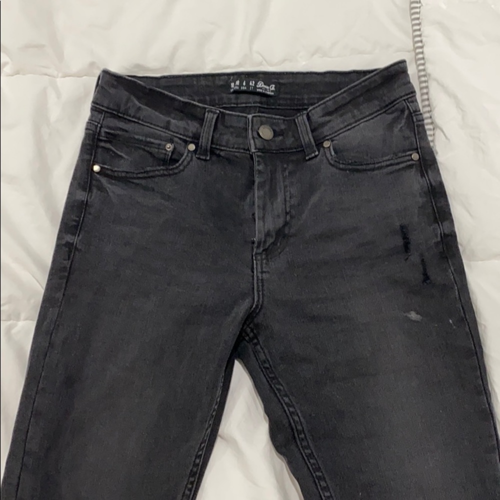 Black/Gray Jeans with rips